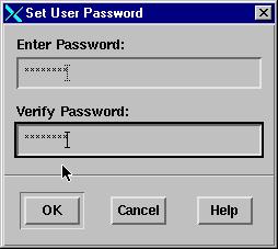 Admin Tool Password Dialog Box