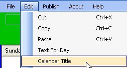 Edit Calendar Title