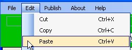 Paste From Edit Pull Down