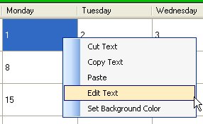 Main Context Menu Popup